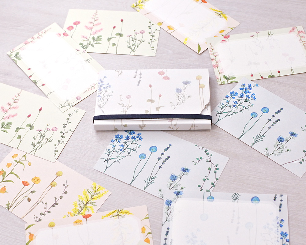 画像（花たちのメッセージカード3colors【ケース付】）